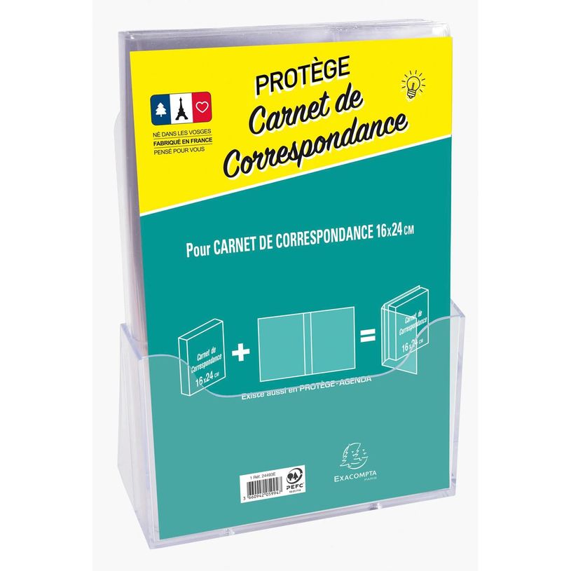3660942059947-Protège-carnet de correspondance - 16 x 24 cm - Exacompta-P_79435528_1-0