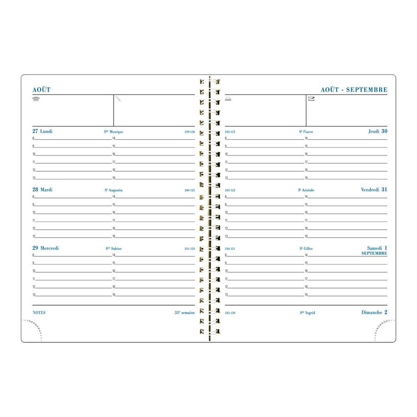 3660942060486-Agenda Iderama septembre à décembre - 1 semaine sur 2 pages - 14 x 18 cm - disponible dans diff-P_79435531_1-8