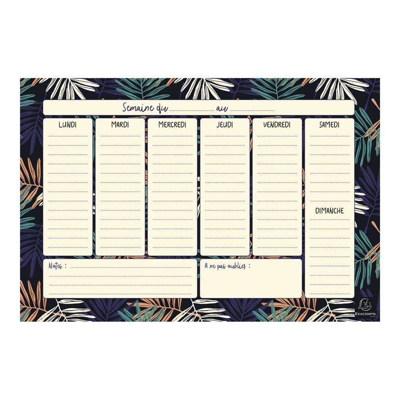 3660942060578-Hebdo Planner Color Design - 26,5 x 18 cm - différents modèles disponibles - Exacompta-P_79435534_10-12