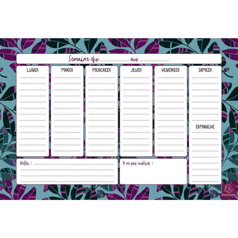 3660942060578-Hebdo Planner Color Design - 26,5 x 18 cm - différents modèles disponibles - Exacompta-P_79435534_5-4