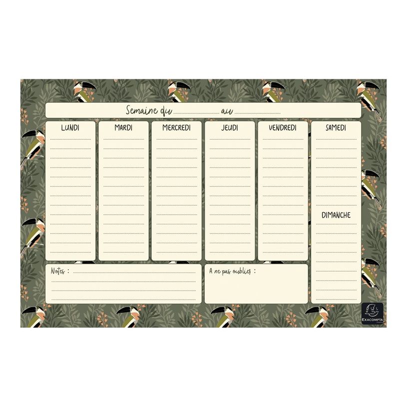 3660942060578-Hebdo Planner Color Design - 26,5 x 18 cm - différents modèles disponibles - Exacompta-P_79435534_9-7