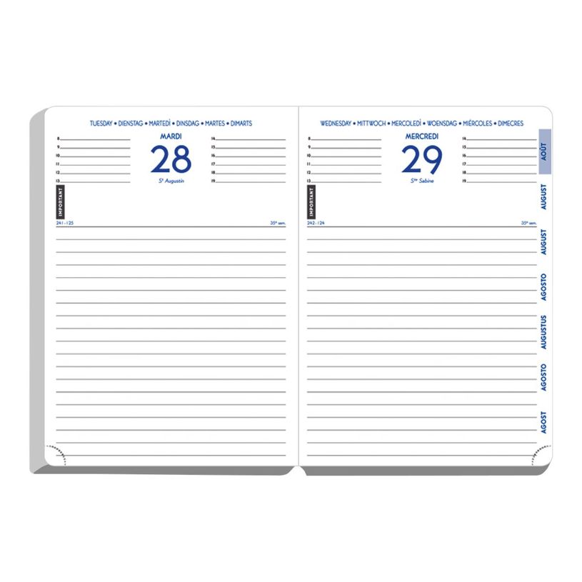 3660942164054-Agenda Safari - 1 jour par page - 12,5 x 17,5 cm - disponible dans différentes couleurs --P_79435536_2-12