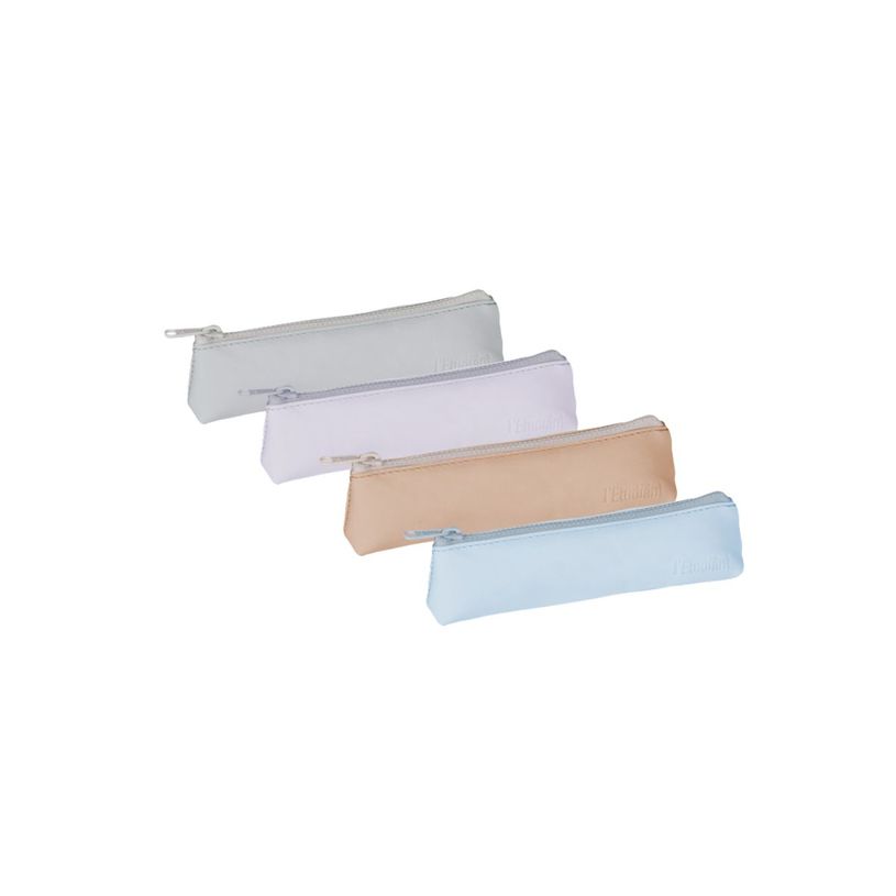 3045050393860-Fourre-tout petit plat l'etudiant cuir pastel assorti- Hamelin--6