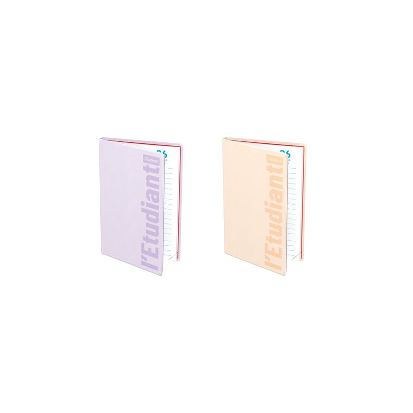 3147280125348-L'ETUDIANT PASTEL Agenda Scolaire - 10x15cm - 2 décors - Hamelin--0