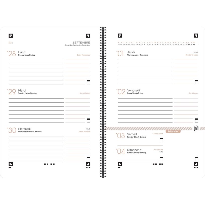 3147280072659-Agenda Oxford So chic Black Edition - 1 semaine sur 2 pages - 12 x 18 cm - différents mod-P_79435639_13-6