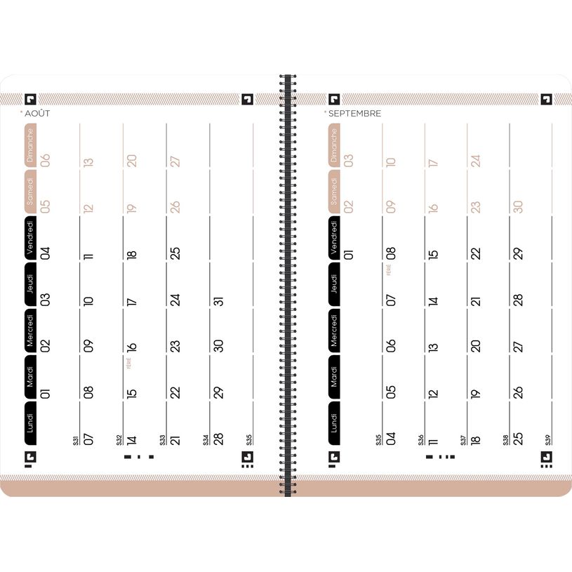 3147280072659-Agenda Oxford So chic Black Edition - 1 semaine sur 2 pages - 12 x 18 cm - différents mod-P_79435639_15-8