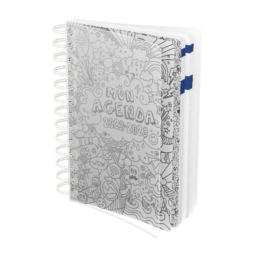 3147280073458-Agenda à spirale Lecas Polypro personnalisable - 1 jour par page - 12 x 18 cm-P_79435645_6-5