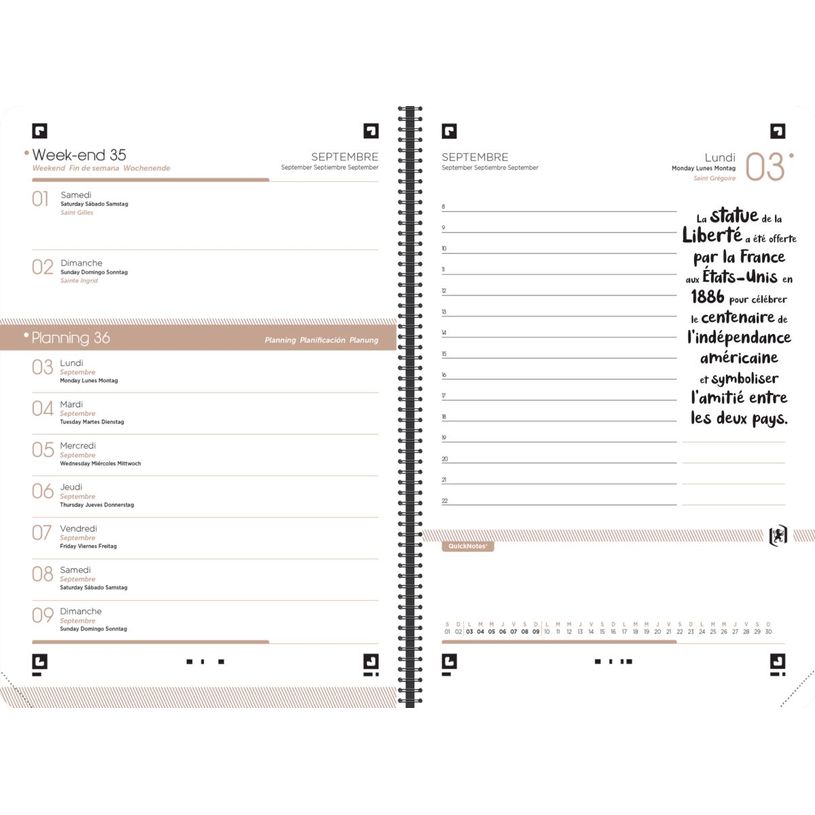 3147280098505-Agenda Oxford School Soft - 1 jour par page - 12 x 18 cm - différentes couleurs disponibl-P_79435654_14-5