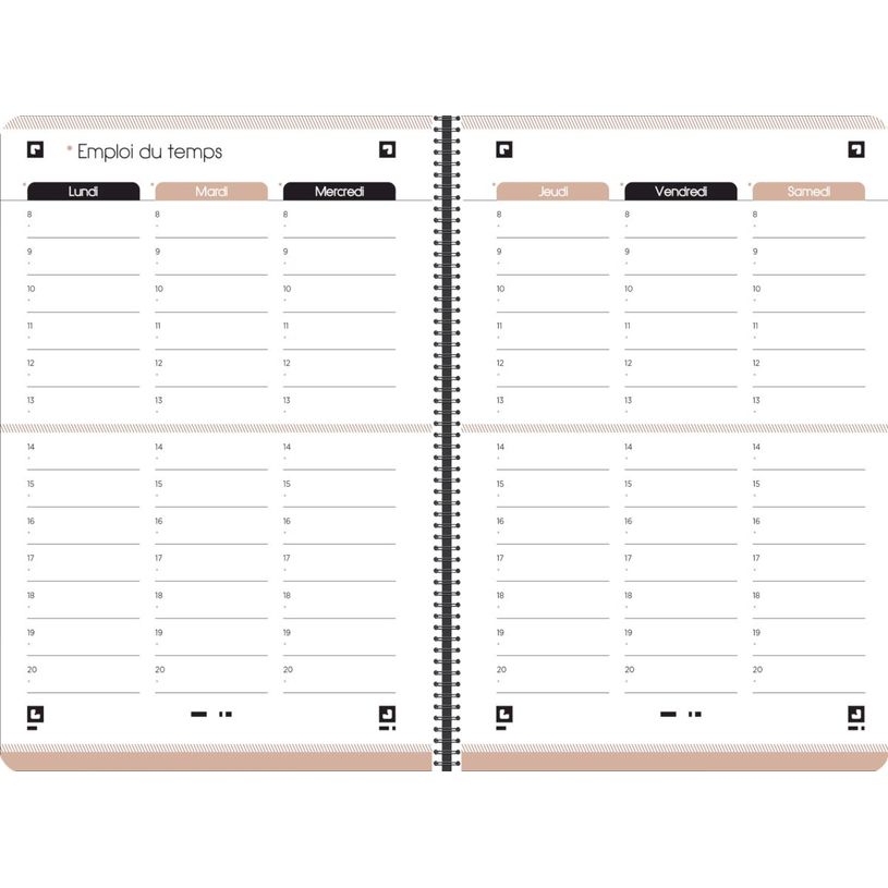 3147280098505-Agenda Oxford School Soft - 1 jour par page - 12 x 18 cm - différentes couleurs disponibl-P_79435654_15-6