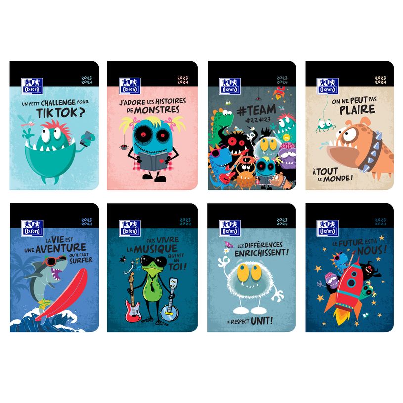 3147281945808-Agenda Oxford Teo Tarras - 1 jour par page - 12 x 18 cm - différents modèles disponibles -P_79435692_4-0