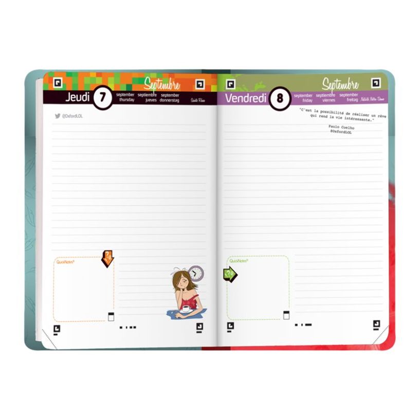3147281946102-Agenda Oxford Funny Pets - 12x18cm - 6 décors - Hamelin-P_79435693_8-1