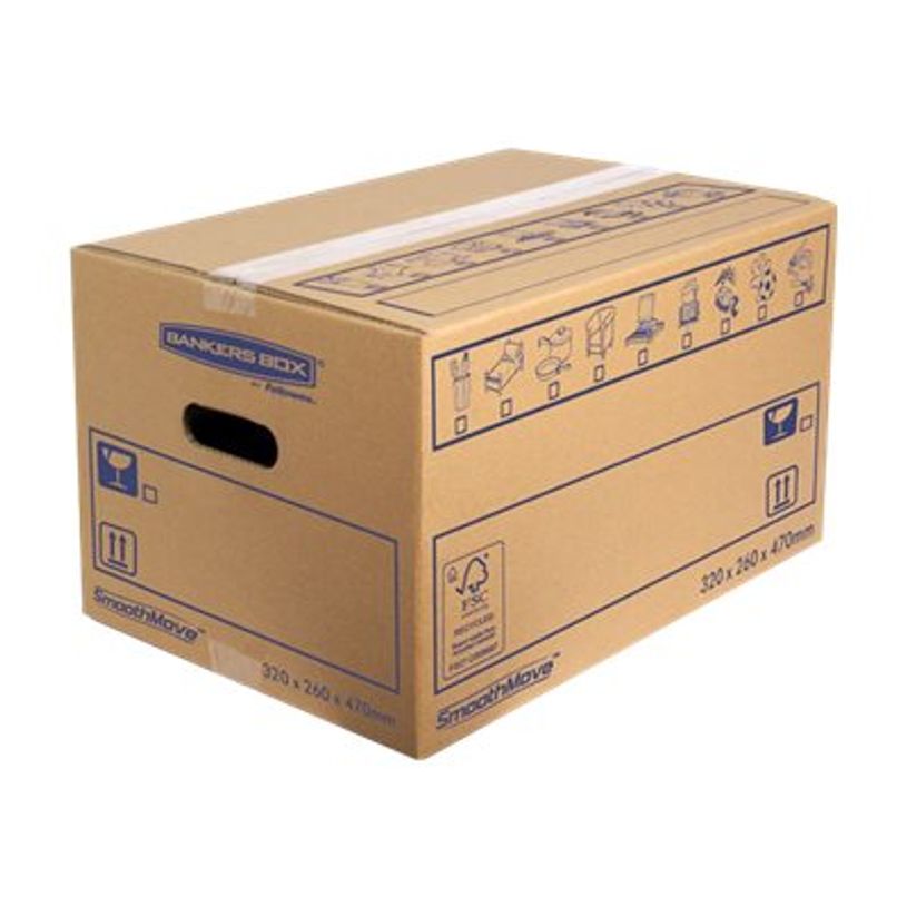 0400794357241-10 Cartons déménagement 39L - Bankers Box SmoothMove Fellowes-P_79435724_2-0