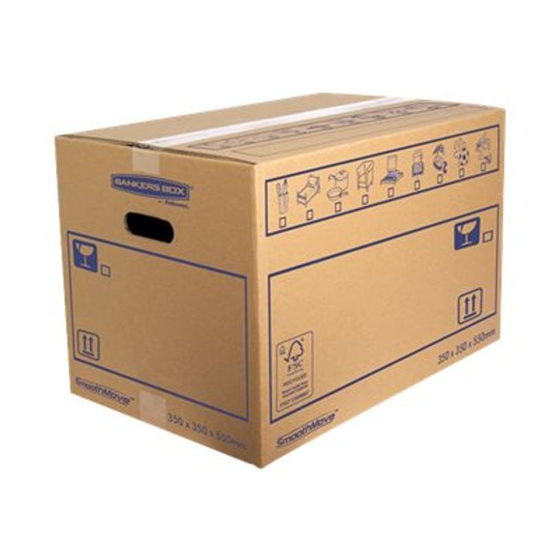 0400794357258-10 Cartons déménagement 67L - Bankers Box SmoothMove Fellowes-P_79435725_2-0
