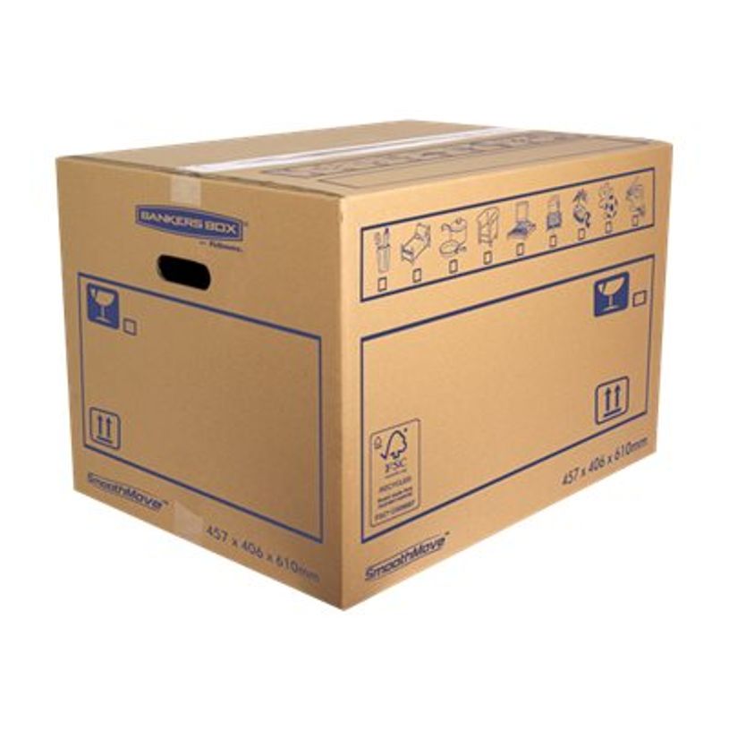 2012349438824-10 Cartons déménagement 113L - Bankers Box SmoothMove Fellowes-P_79435727_2-0