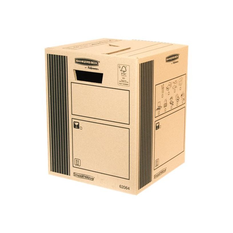 2012349438862-10 Cartons déménagement 33L - Bankers Box SmoothMove Fellowes-P_79435729_1-0