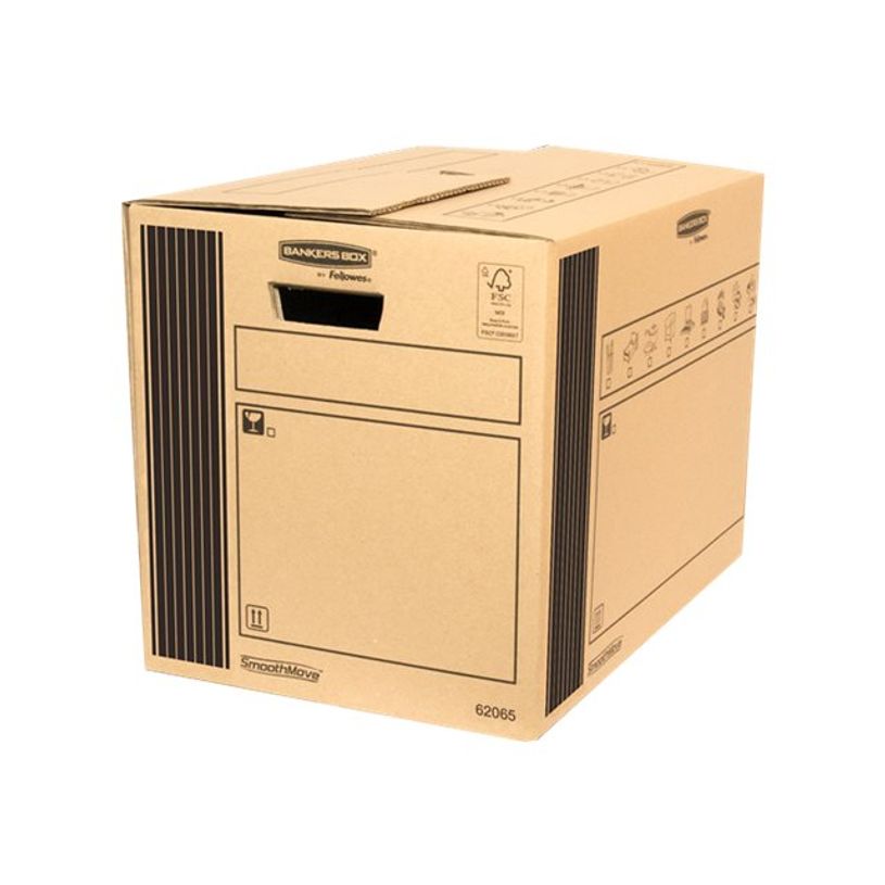 2012349438886-10 Cartons déménagement 65L - Bankers Box SmoothMove Fellowes-P_79435730_1-0