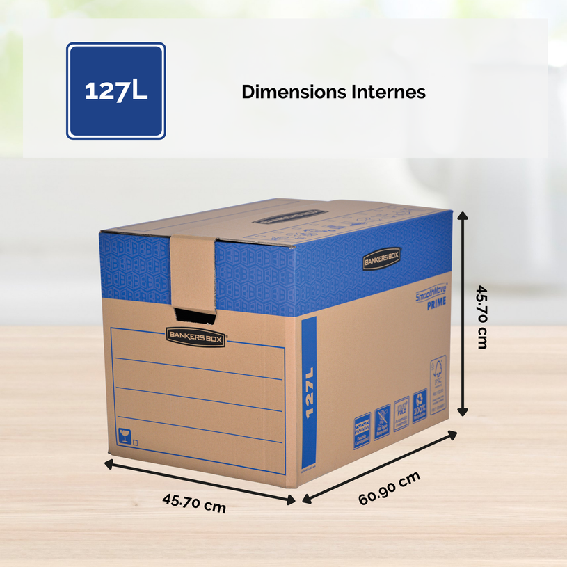 0400794357364-5 Cartons déménagement 127L - Bankers Box SmoothMove FastFold Fellowes-P_79435736_3-1