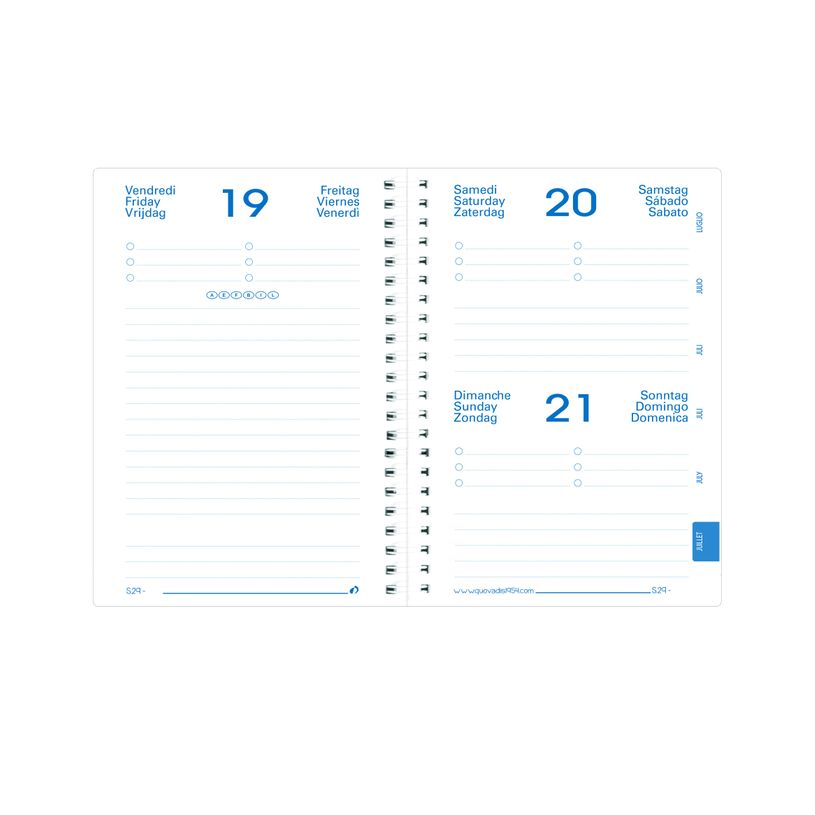 3371010428878-Agenda à spirale Shaman - 1 jour par page - 10 x 15 cm - différents modèles disponibles -P_79435773_4-2