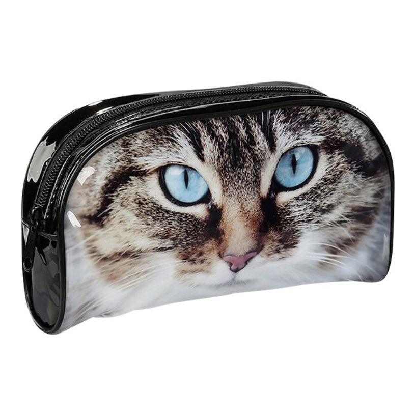 Trousse Scolaire Imprimé Chat - Multi-compartiments, Fermeture éclair, Magnétique - Pour Crayons, Fournitures