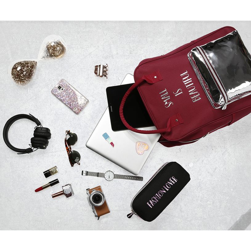 3135257138132-#Diamond - Sac à dos rectangulaire bordeaux - 1 compartiment - Viquel-P_79435811_3-2