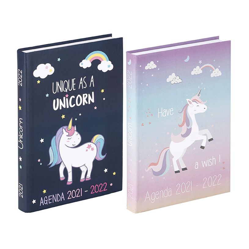 3135257148094-Agenda Licorne - 1 jour par page - 12 x 17 cm - 2 motifs disponibles - Viquel-P_79435814_1-0