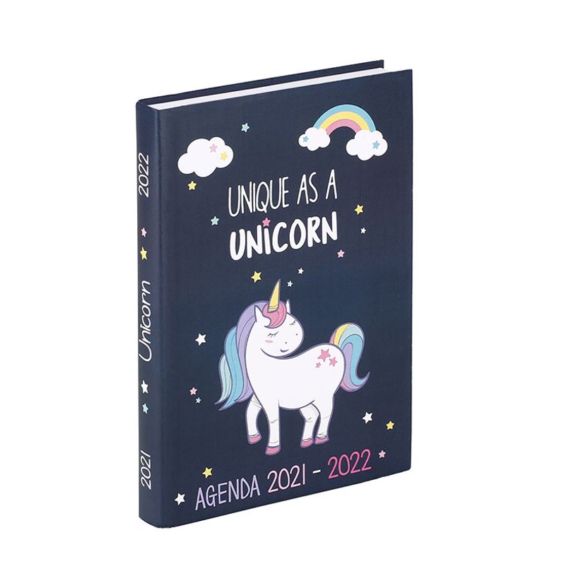 3135257148094-Agenda Licorne - 1 jour par page - 12 x 17 cm - 2 motifs disponibles - Viquel-P_79435814_3-2