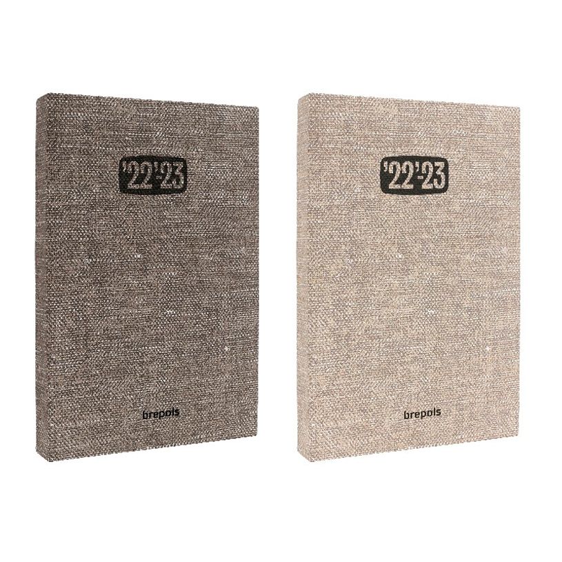 5412303149099-Agenda Tessuto - 1 jour par page - 11,5 x 16,9 cm - 2 couleurs disponibles - Brepols-P_79435859_2-0