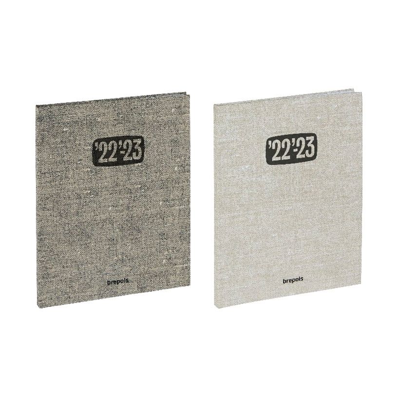 5412303149136-Agenda Tessuto - 1 semaine sur 2 pages - 17 x 22 cm - 2 couleurs disponibles - Brepols-P_79435863_2-0