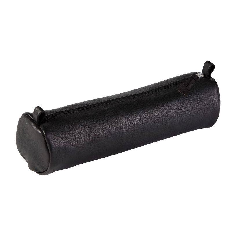 3329680083255-Clairefontaine - Trousse ronde - cuir noir vieilli-P_79435880_1-0