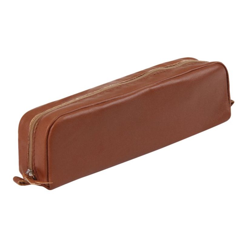 3329680084221-Clairefontaine - Trousse rectangulaire - cuir teinté - châtain-P_79435899_1-0