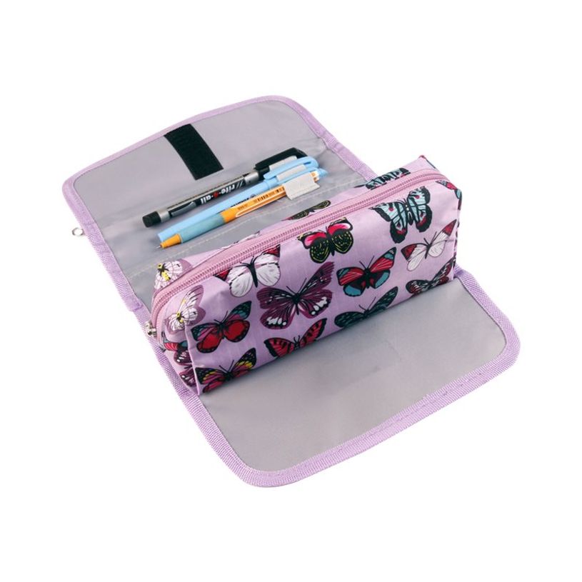 3329680085341-Clairefontaine Fantasy - Trousse rectangulaire à rabats - décor papillon-P_79435909_2-1