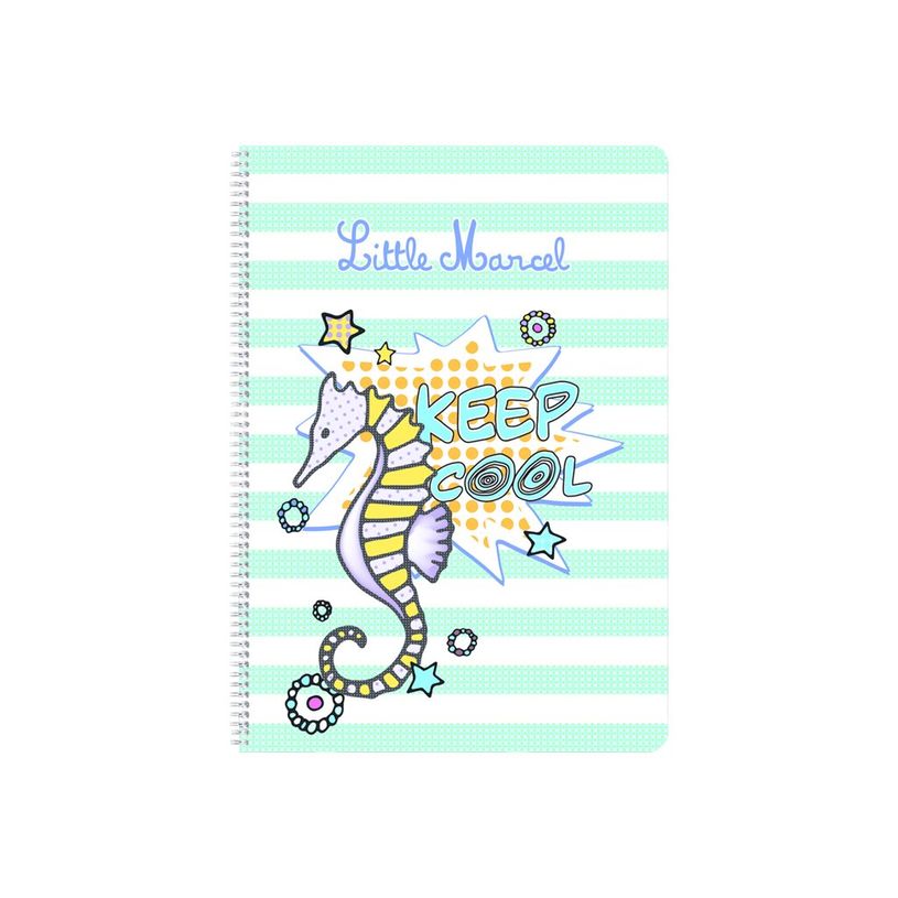 3329688128439-Clairefontaine Little Marcel - Cahier à spirale A4 (21x29,7 cm) - 100 pages - ligné-P_79435961_2-1