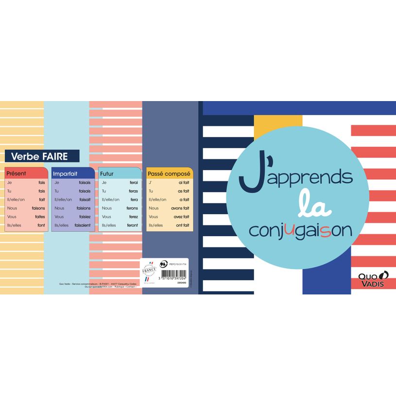 3371010397204-Quo Vadis - Mémo pédagogique Origami - Français - Perpétuel - 36x18 cm - Papier Clairefontaine blanc - Fabri--3