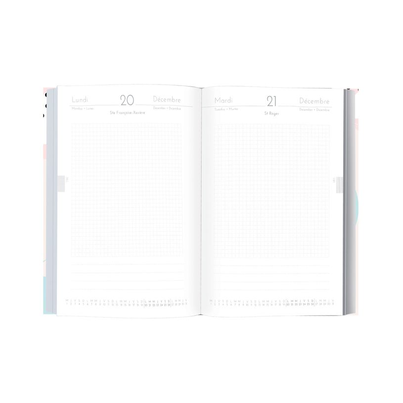 3664447048086-Agenda Memphis - 1 jour par page - 12,5 x 17,5 cm - 2 décors au choix - Oberthur-P_79436029_4-3
