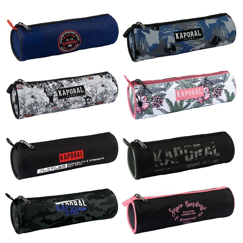 3664447088273-Kaporal - Trousse ronde 1 compartiment - 8 coloris disponibles - Oberthur-P_79436039_1-0