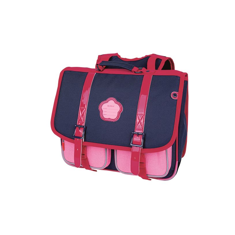 3664447070650-Kickers Girl - Cartable marine 38 cm - 2 compartiments - Oberthur-P_79436046_1-0