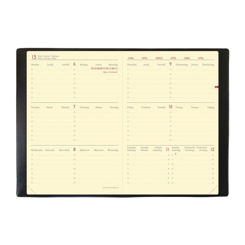 3371010426164-Agenda Everest Horizontal - 1 semaine sur 2 pages - 10 x 15 cm - orange - Quo Vadis-P_79436086_3-1