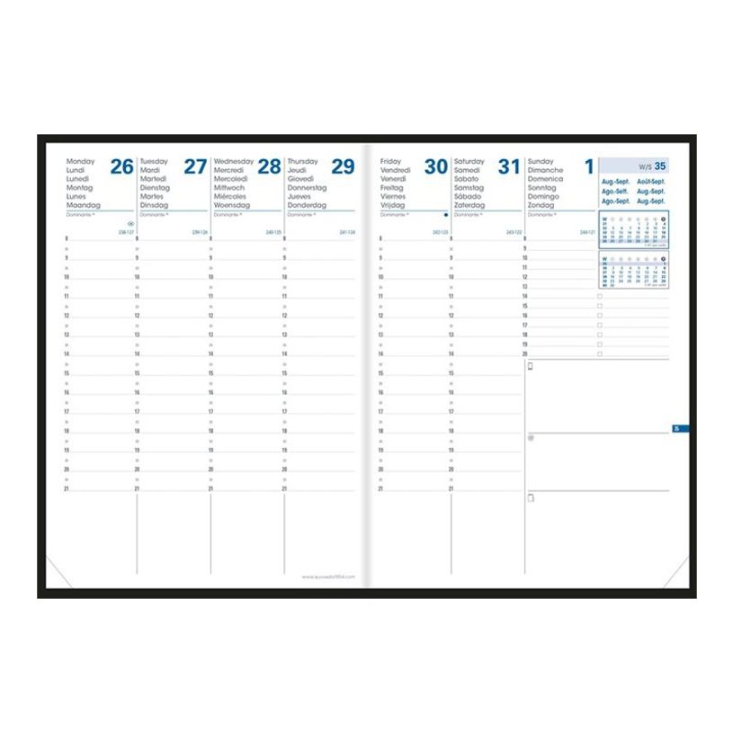 3371010426263-Agenda Everest Président Vert 1 Jour par page 21X27cm Quo Vadis -P_79436096_2-2