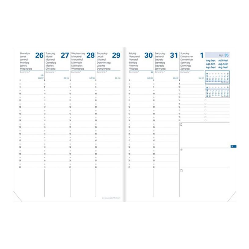 3371010426294-Quo Vadis - Agenda 16 mois - 2026-2027 - Président SD - Semainier Planning - Multilingue - Everest - Bleu - 16 mois de sept-P_79436099_1-3