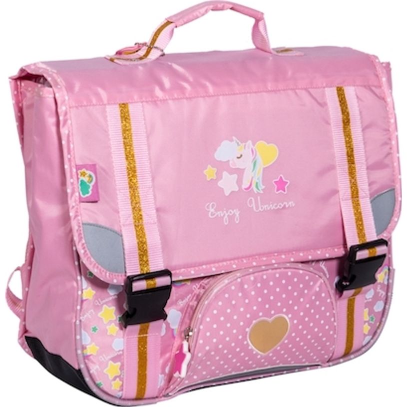 3661507023878-Cartable Licorne 38 cm 2 compartiments Kid'Abord -P_79436135_1-0