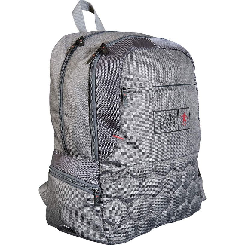 3661507421094-Dwn Twn Sac à dos Polygone noir ou gris 2 compartiments Kid'Abord -P_79436196_1-0