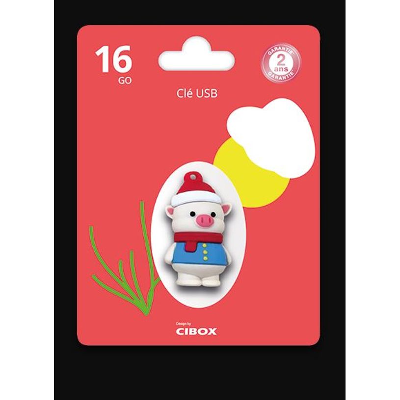 3700293207564-Cibox Animals 3D Cochon - clé USB 16 Go - USB 2.0-P_79436491_2-1