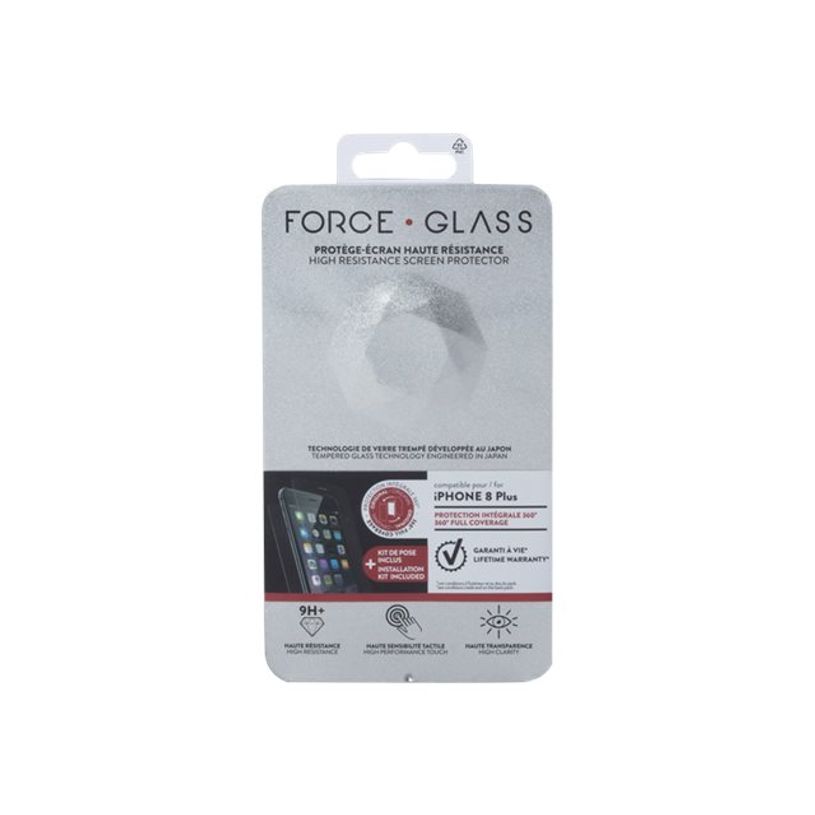 3571211384229-Force Glass - Protection d'écran - verre trempé pour iPhone 8+-P_79436567_1-1