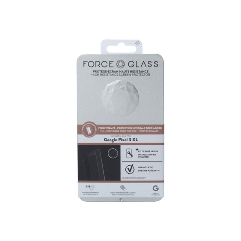 3571211397502-Force Glass - protection d'écran - verre trempé pour Pixel 3XL-P_79436584_1-2