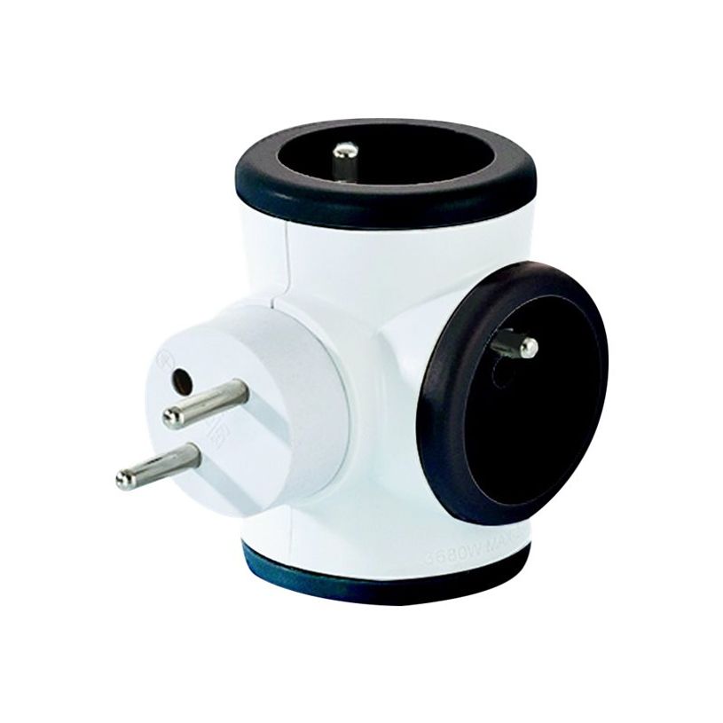 3760110686071-WATT & CO - Multiprise triplite rotative - blanc/noir-P_79436594_1-0