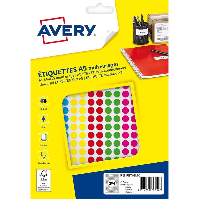5014702026560-Avery - Etui A5 - 2058 Pastilles adhésives - couleurs assorties - diamètre 8 mm-P_79436604_1-0