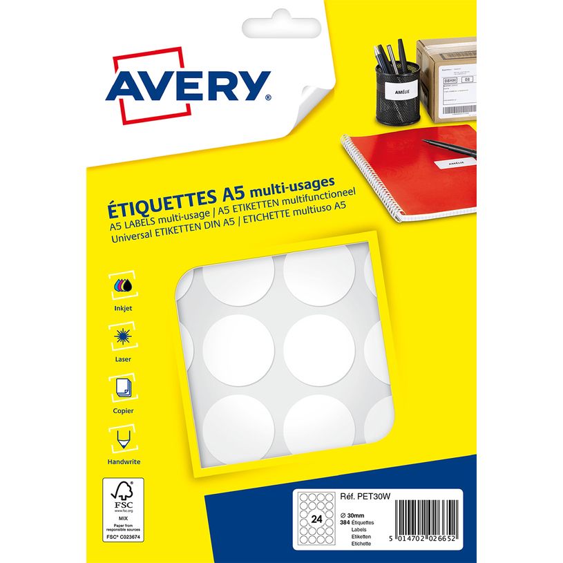 5014702026652-Avery - Etui A5 - 384 Pastilles adhésives - blanc - diamètre 30 mm-P_79436613_2-0