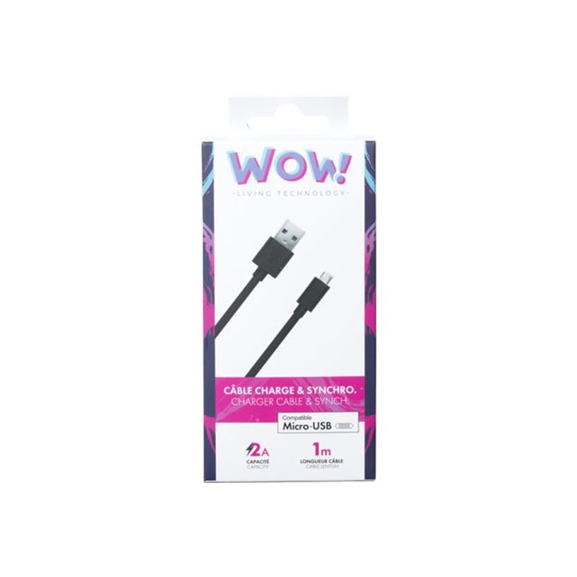 3571211393535-Bigben WOW - câble de charge et de synchronisation USB/micro USB - 1 m-P_79436664_1-1