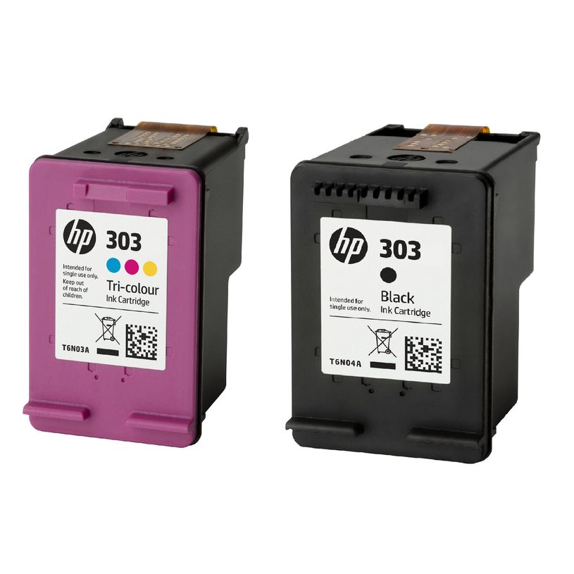 HP 303 Pack De 2 Noir Cyan Magenta Jaune Cartouche D encre 