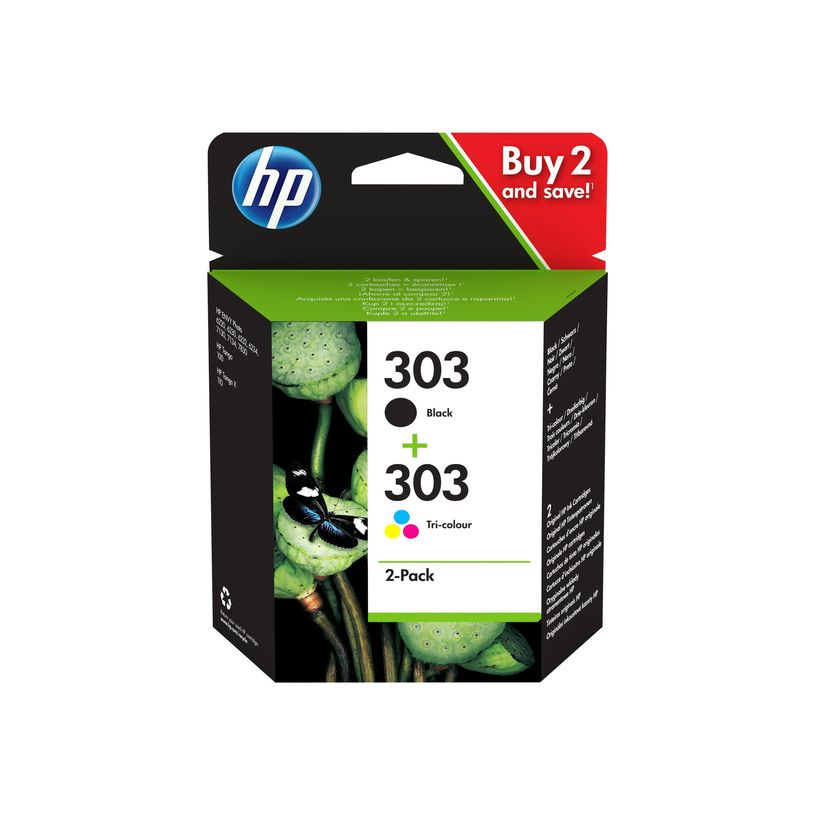 0199764687203-HP 303 - Pack de 2 - noir et 3 couleurs - cartouche d'encre originale (3YM92AE)-P_79436687_41-31